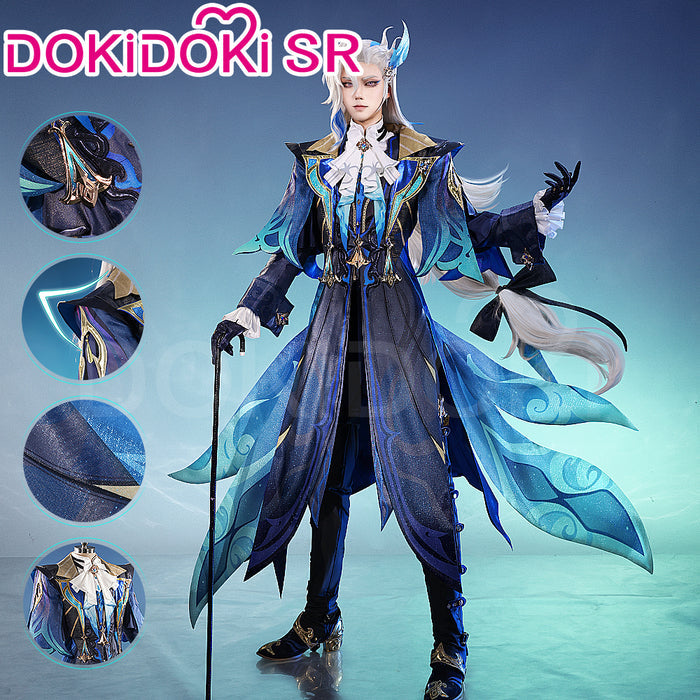【Partially Ready For Ship】【Size S-2XL】【Costume Last Batch】DokiDoki-SR Game Genshin Impact Cosplay Neuvillette Costume / Shoes Fontaine Halloween