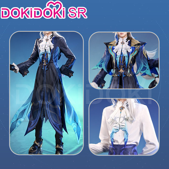 【Partially Ready For Ship】【Size S-2XL】【Costume Last Batch】DokiDoki-SR Game Genshin Impact Cosplay Neuvillette Costume / Shoes Fontaine Halloween