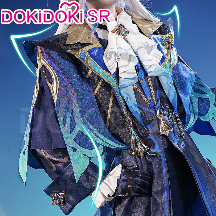 【Partially Ready For Ship】【Size S-2XL】【Costume Last Batch】DokiDoki-SR Game Genshin Impact Cosplay Neuvillette Costume / Shoes Fontaine Halloween