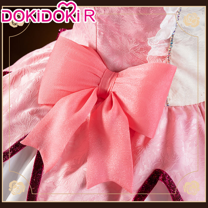 【Partially Ready For Ship】【Size S-2XL】DokiDoki-R Anime Cosplay Costume Battle Suit Pink White Halloween