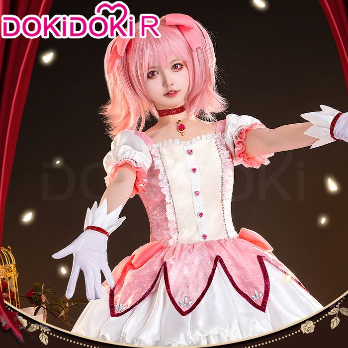 【Partially Ready For Ship】【Size S-2XL】DokiDoki-R Anime Cosplay Costume Battle Suit Pink White Halloween