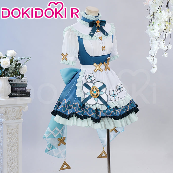【Partially Ready for ship】【Size XS-XL】DokiDoki-R Game Genshin Impact × Cafe in Seoul Cosplay Faruzan Costume Maid