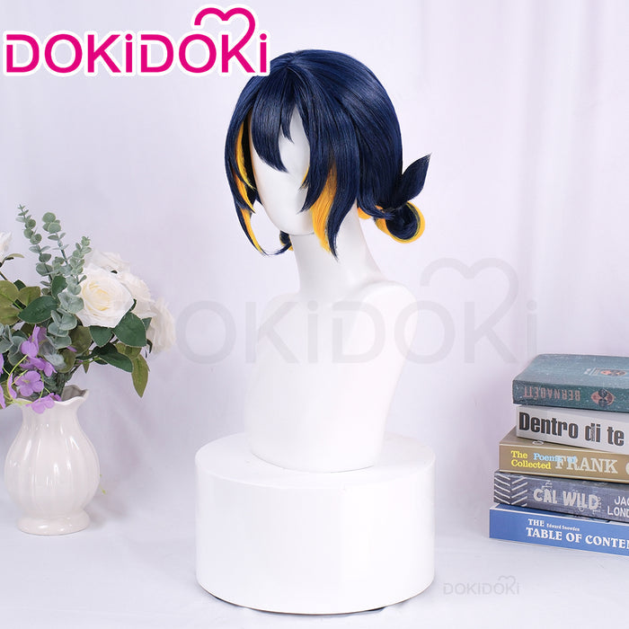 【Pink Ver Ready For Ship】DokiDoki Game Cosplay Girl Group ANTIFRAGILE Wig Short Blue Pink Yellow Hair Rainy Day
