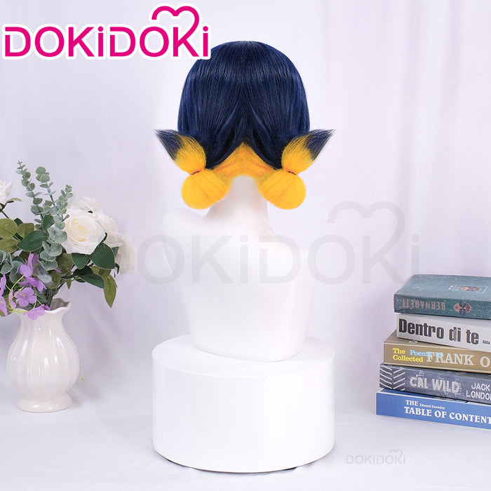 【Pink Ver Ready For Ship】DokiDoki Game Cosplay Girl Group ANTIFRAGILE Wig Short Blue Pink Yellow Hair Rainy Day