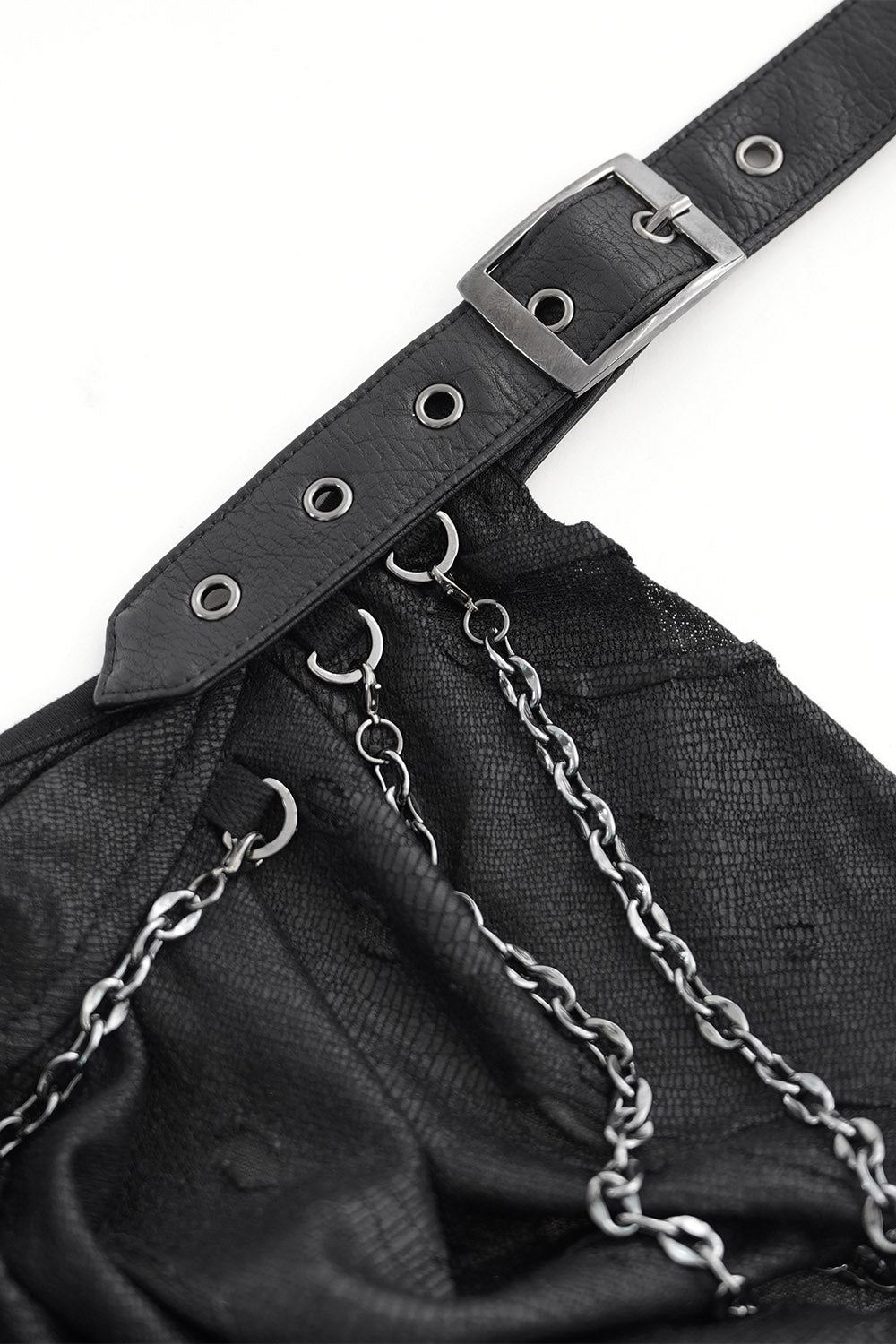 Chainlace Ripped Halter Top