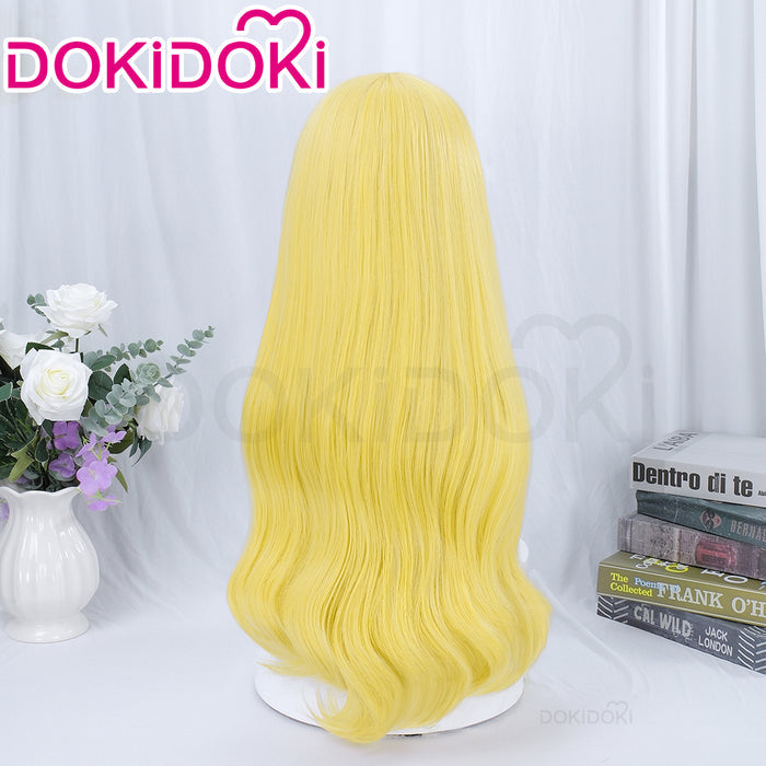 【Ready For Ship】DokiDoki Anime Aikatsu! Idol Activity Cosplay Hoshimiya Ichigo Wig Long Curly Yellow Hair