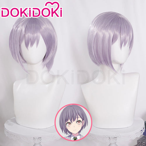 【Ready For Ship】DokiDoki Anime BanG Dream! Cosplay Takamatsu Tomori Wig Short Purple Straight