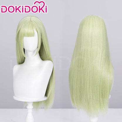 【Ready For Ship】DokiDoki Anime BanG Dream! Cosplay Wakaba Mutsumi Wig Long Straight Green Hair Ave Mujica