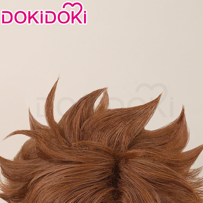【Ready For Ship】DokiDoki Anime BUCCHIGIRI？！Cosplay Asamine Matakara Wig Short Straight Brown Hair