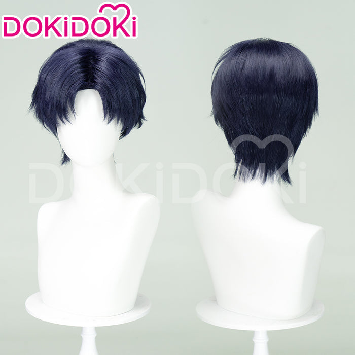 【Ready For Ship】DokiDoki Anime Card Captor Sakura Cosplay Hiragizawa Eriol Wig Short Straight Blue Hair