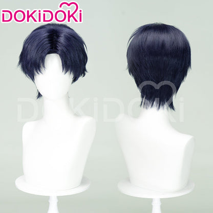【Ready For Ship】DokiDoki Anime Card Captor Sakura Cosplay Hiragizawa Eriol Wig Short Straight Blue Hair