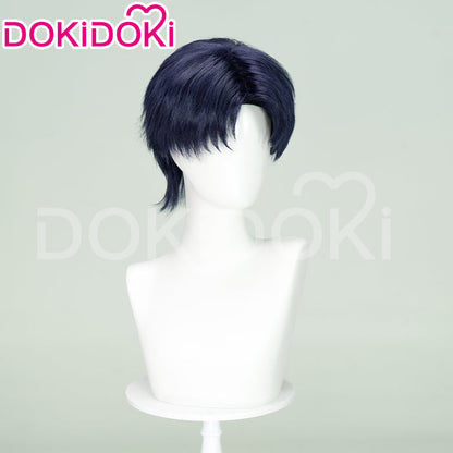 【Ready For Ship】DokiDoki Anime Card Captor Sakura Cosplay Hiragizawa Eriol Wig Short Straight Blue Hair
