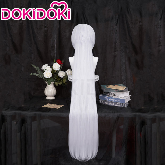 【Ready For Ship】DokiDoki Anime Card Captor Sakura Cosplay Yue Yukito Tsukishiro Wig Long Straight White Hair