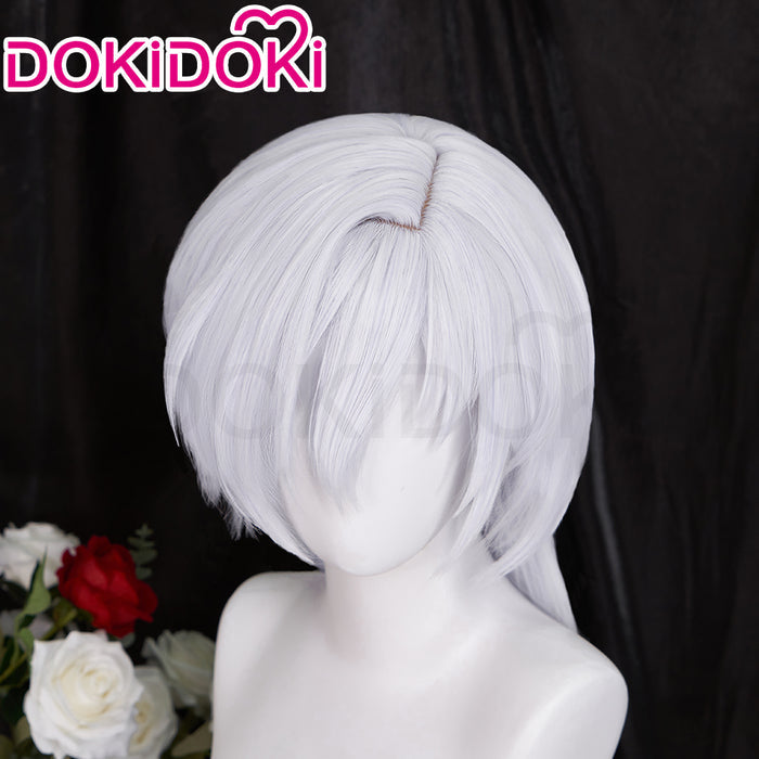 【Ready For Ship】DokiDoki Anime Card Captor Sakura Cosplay Yue Yukito Tsukishiro Wig Long Straight White Hair