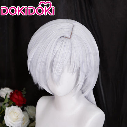 【Ready For Ship】DokiDoki Anime Card Captor Sakura Cosplay Yue Yukito Tsukishiro Wig Long Straight White Hair
