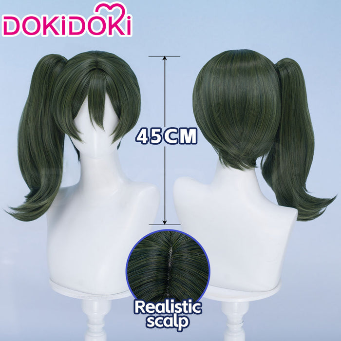 【Ready For Ship】DokiDoki Anime Cosplay Wig Green Hair Side Ponytail