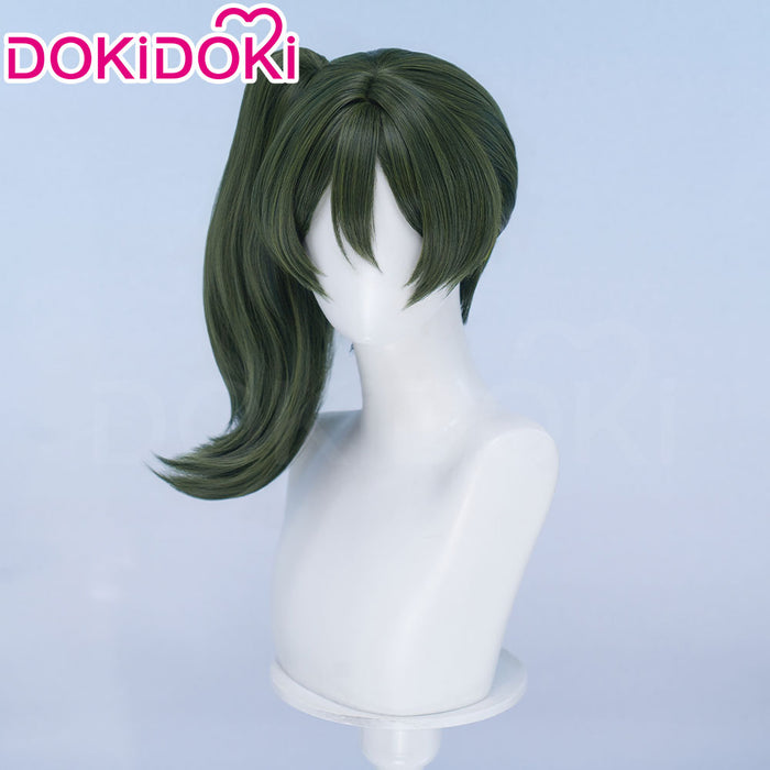 【Ready For Ship】DokiDoki Anime Cosplay Wig Green Hair Side Ponytail