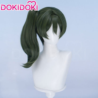 【Ready For Ship】DokiDoki Anime Cosplay Wig Green Hair Side Ponytail