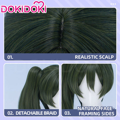 【Ready For Ship】DokiDoki Anime Cosplay Wig Green Hair Side Ponytail