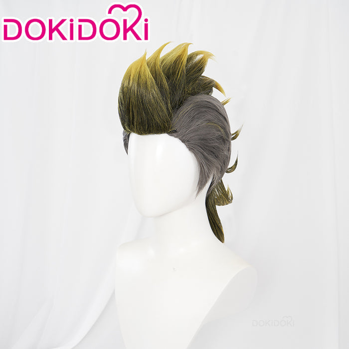 【Ready For Ship】DokiDoki Anime Cosplay Wig Grey Black Gold Gradient Hair