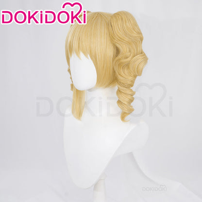 【Ready For Ship】DokiDoki Anime Cosplay Wig Long Curly Blonde Hair Twin Tail