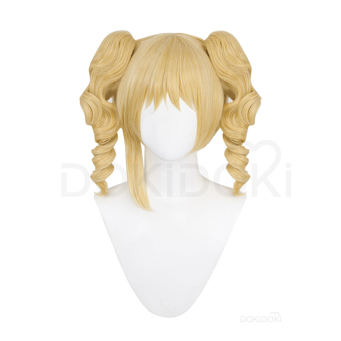 【Ready For Ship】DokiDoki Anime Cosplay Wig Long Curly Blonde Hair Twin Tail