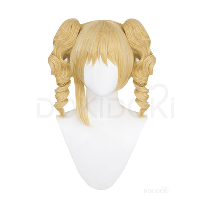 【Ready For Ship】DokiDoki Anime Cosplay Wig Long Curly Blonde Hair Twin Tail