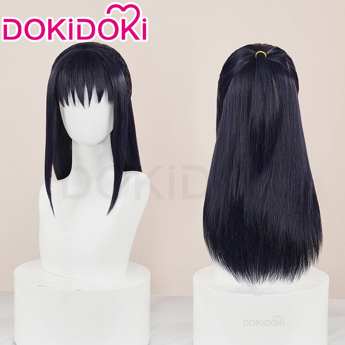 【Ready For Ship】Dokidoki Anime Cosplay Wig Long Straight Black Hair