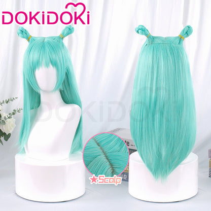 【Ready For Ship】Dokidoki Anime Cosplay Wig Long Straight Green Hair Meimei