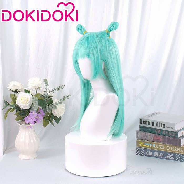 【Ready For Ship】Dokidoki Anime Cosplay Wig Long Straight Green Hair Meimei