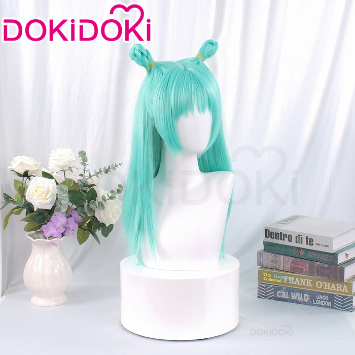 【Ready For Ship】Dokidoki Anime Cosplay Wig Long Straight Green Hair Meimei
