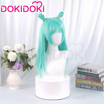 【Ready For Ship】Dokidoki Anime Cosplay Wig Long Straight Green Hair Meimei