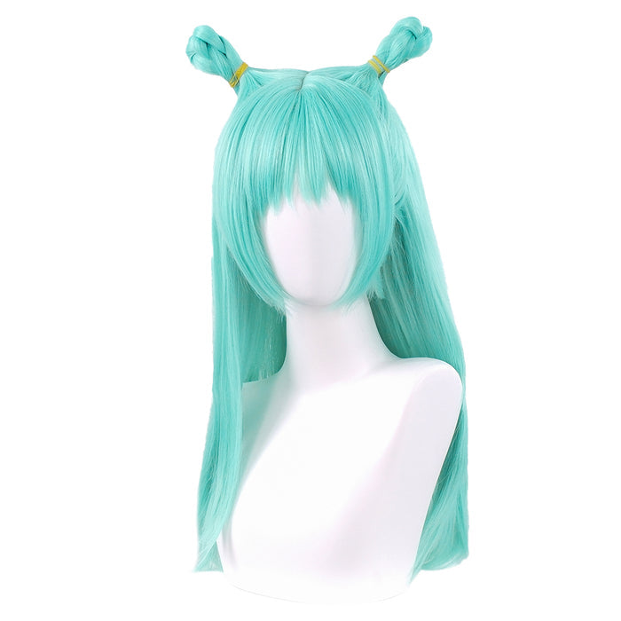 【Ready For Ship】Dokidoki Anime Cosplay Wig Long Straight Green Hair Meimei