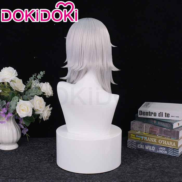 【Ready For Ship】DokiDoki Anime Cosplay Wig Long Straight Silver Hair