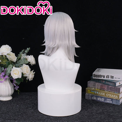 【Ready For Ship】DokiDoki Anime Cosplay Wig Long Straight Silver Hair