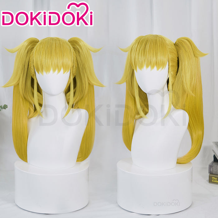 【Ready For Ship】DokiDoki Anime Cosplay Wig Long Straight Yellow Pony Tail Hair