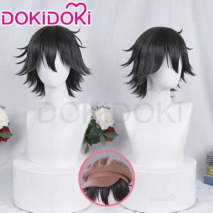 【Ready For Ship】DokiDoki Anime Cosplay Wig Short Black Hair/ Hat