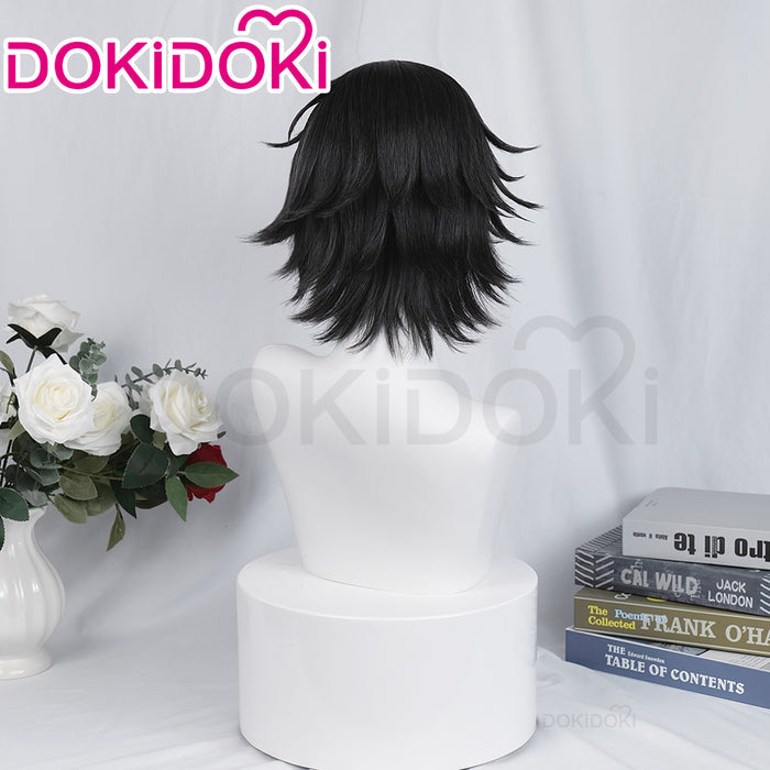 【Ready For Ship】DokiDoki Anime Cosplay Wig Short Black Hair/ Hat