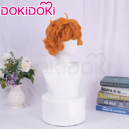 【Ready For Ship】DokiDoki Anime Cosplay Wig Short Curly Orange Hair