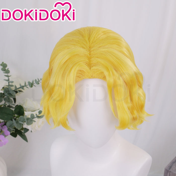 【Ready For Ship】DokiDoki Anime  Cosplay  Wig Short Curly Yellow Hair