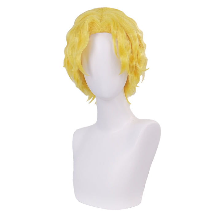 【Ready For Ship】DokiDoki Anime  Cosplay  Wig Short Curly Yellow Hair