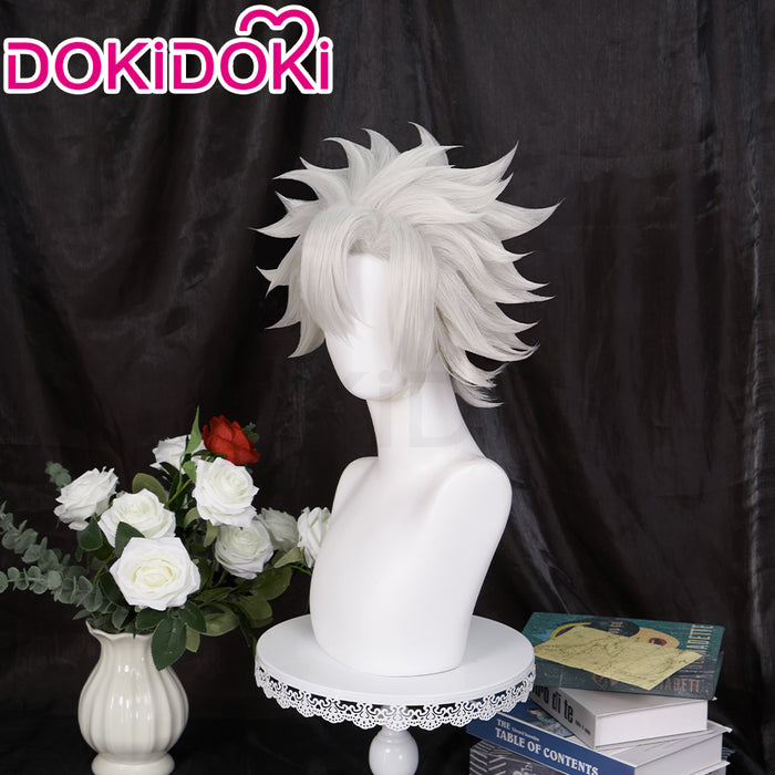 【Ready For Ship】DokiDoki Anime Cosplay Wig Short Silver Grey Hair