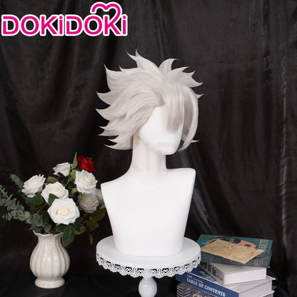 【Ready For Ship】DokiDoki Anime Cosplay Wig Short Silver Grey Hair