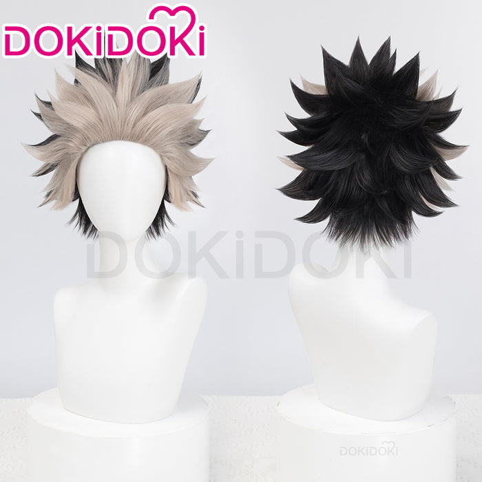 【Ready For Ship】DokiDoki Anime Cosplay Wig Short Straight Black White Hair