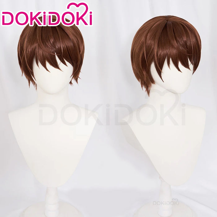 【Ready For Ship】DokiDoki Anime Cosplay Wig Short Straight Brown Hair