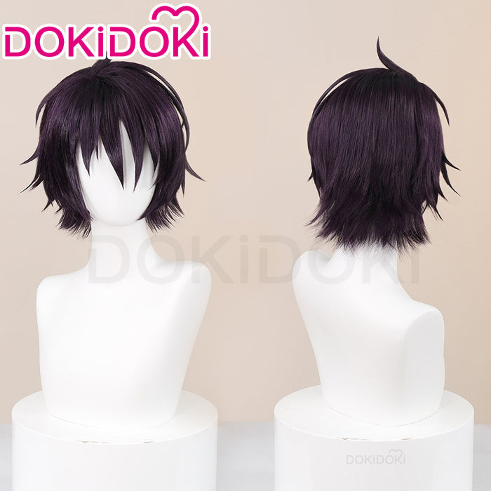 【Ready For Ship】DokiDoki Anime Cosplay Wig Short Straight Deep Purple Hair
