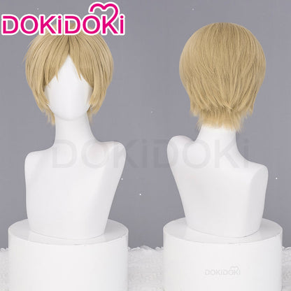 【Ready For Ship】DokiDoki Anime Cosplay Wig Short Straight Golden Hair Men