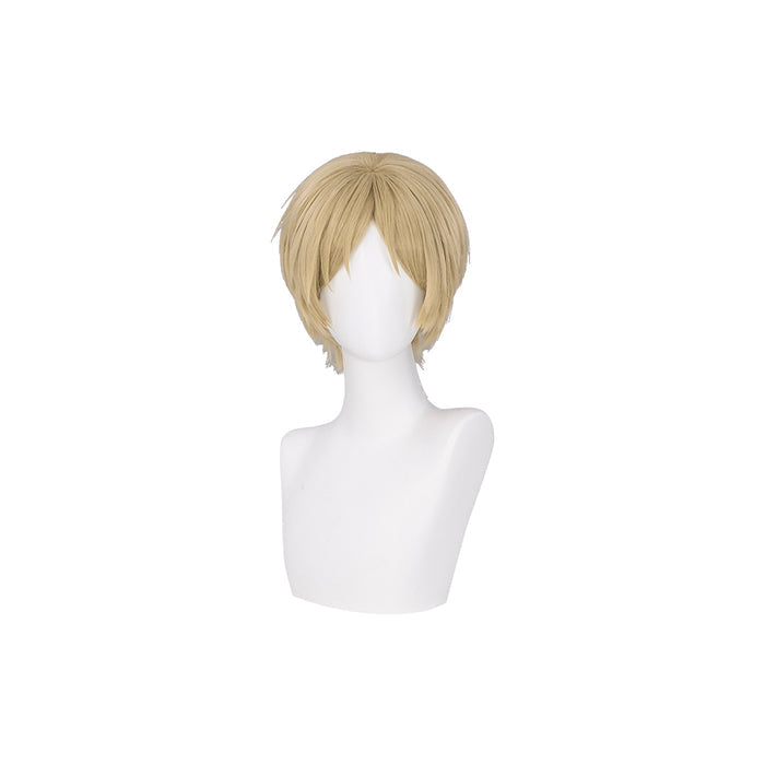 【Ready For Ship】DokiDoki Anime Cosplay Wig Short Straight Golden Hair Men