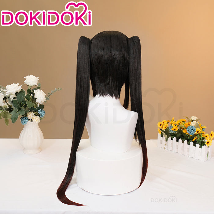 【Ready For Ship】DokiDoki Anime DATE A LIVE Cosplay Tokisaki Kurumi Wig Long Straight Black Hair