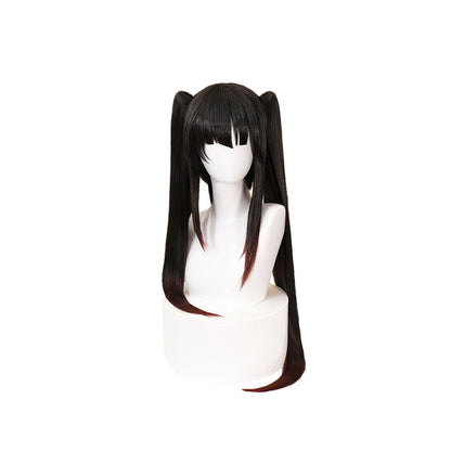 【Ready For Ship】DokiDoki Anime DATE A LIVE Cosplay Tokisaki Kurumi Wig Long Straight Black Hair